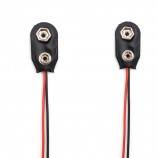 6" 150Mm 24Awg Red Black Wire I Type 9V Snap to Open Cable